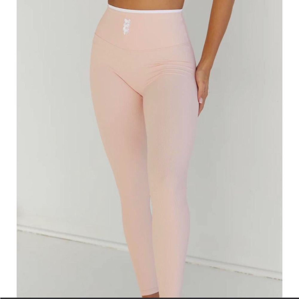Pink High-Waisted Leggings